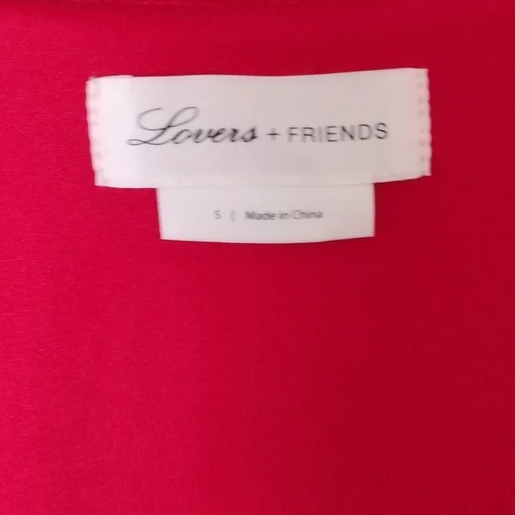 Lovers & Friends red sequined wrap around dress size small